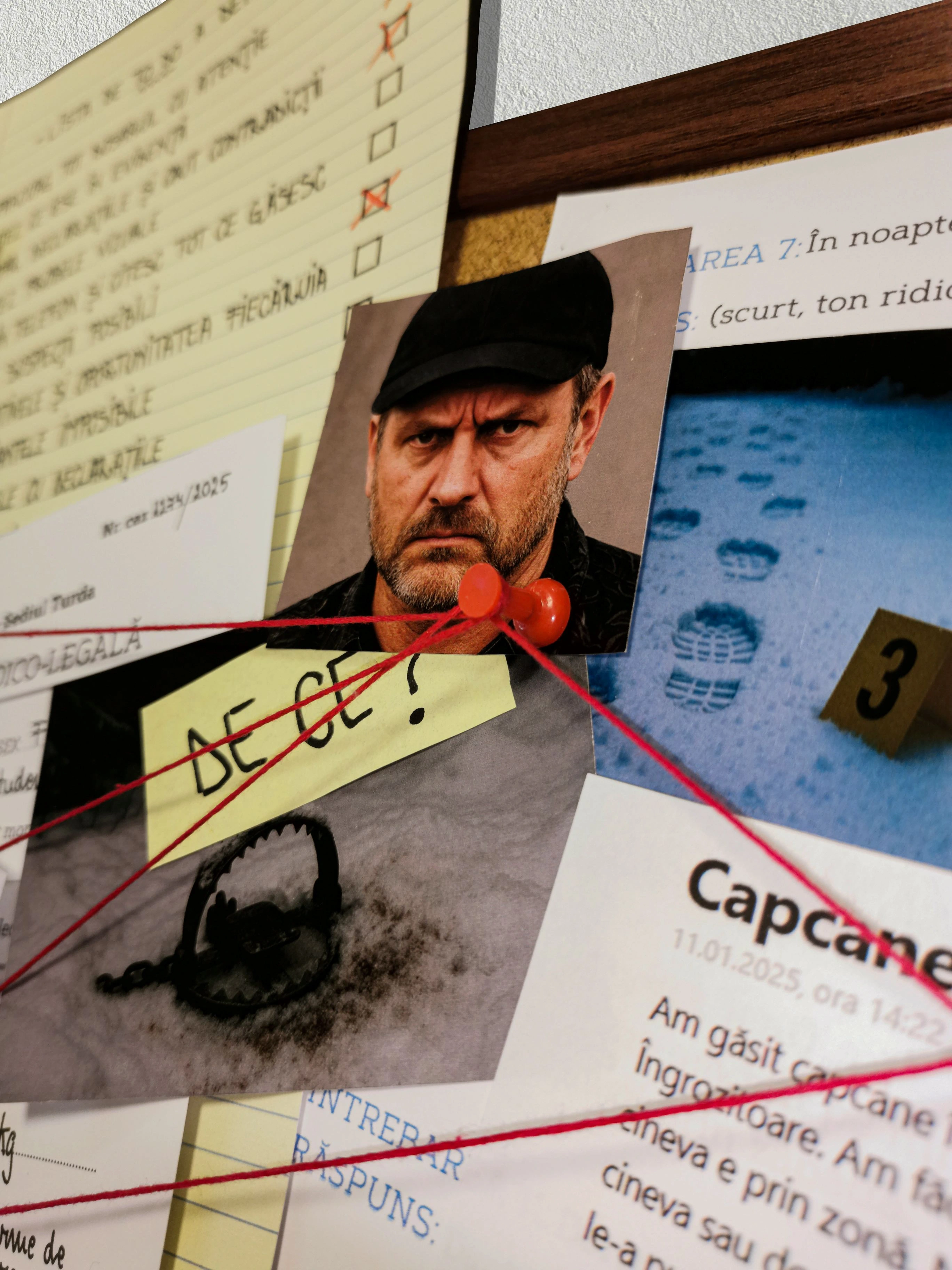 Probe și documente analizate în timpul jocului